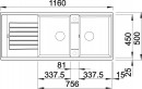 BLANCO 515605 drez ZIA 8 S antracit bez excentru SILGRANIT PuraDur