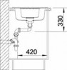 BLANCO 514740 drez ZIA 6 S antracit s excentrom SILGRANIT PuraDur
