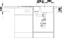 BLANCO 514734 drez ZIA 6 S biela s excentrom SILGRANIT PuraDur