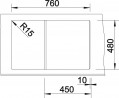 BLANCO 514732 drez ZIA 45 S antracit bez excentru SILGRANIT PuraDur