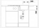 BLANCO 516748 drez ZIA 45 SL antracit bez excentru SILGRANIT PuraDur