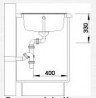 BLANCO 516740 drez ZIA 45 SL biela bez excentru SILGRANIT PuraDur
