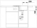 BLANCO 516918 Drez ZIA 40 S antracit bez excentru Silgranit PuraDur