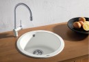 BLANCO 511621 drez RONDO biela bez excentru SILGRANIT PuraDur