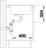 BLANCO 515050 drez METRA 9 kávová bez excentru SILGRANIT PuraDur