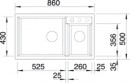 BLANCO 513273 drez METRA 9 antracit bez excentru SILGRANIT PuraDur