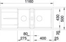 BLANCO 517357 drez METRA 8 S tartufo bez excentru SILGRANIT PuraDur