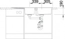 BLANCO 513064 drez METRA 8 S biela bez excentru SILGRANIT PuraDur