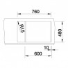 BLANCO 513553 drez METRA 6 S Compact aluminium s excentrom SILGRANIT PuraDur