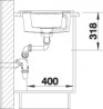 BLANCO 513223 drez METRA 6 S biela bez excentru SILGRANIT PuraDur