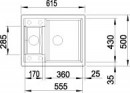 BLANCO 516180 drez METRA 6 kávová bez excentru SILGRANIT PuraDur