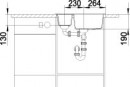 BLANCO 516173 drez METRA 6 biela bez excentru SILGRANIT PuraDur