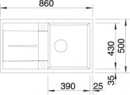 BLANCO 513044 Drez METRA 5 S antracit s excentrom SILGRANIT PuraDur