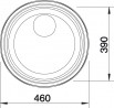 BLANCO 513306 Drez RONDOSOL 3 1/2" nerez leštený bez excentra