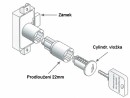 LEHMANN predlženie cylindra 22mm (180°P4 16,5mm)
