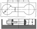 StrongFix Spojovacia skrutka pracovnej dosky 150mm