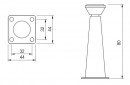StrongLegs nábytková noha FS002, 80Rmm, chróm lesklý