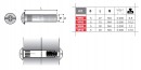 Spojovacie kovanie matka VF02 FZ M4/14mm