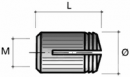 Hmoždinka narážacia BU08-M4x10/5,2mm M