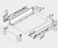 BLUM 578.5501B výsuv Tandembox 550mm 30kg P+Ľ
