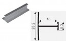SEVROLL spojovacia lišta H08/18 3m strieborn