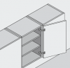 BLUM 71T6550 naložený skrutka 170°