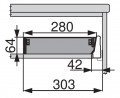 BLUM ZSI.500BI3 O-L "Ukladanie" 400/500