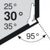 BLUM 79A9556.T1 uhlový typ II skr. 30/95°