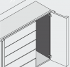 BLUM 71T9550 naložený pre silné dvere 95°