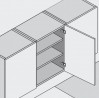 BLUM 71M2550 naložený skrutka 100°
