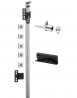HETTICH 51500 Multitech zamykacia tyč s 5 třňmi