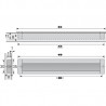 HETTICH 9071073 Úchytka NIDUM L175/160 eloxovaný hliník