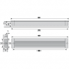 HETTICH 9071075 Úchytka NIDUM L207/192 eloxovaný hliník
