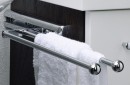 HETTICH 70690 výsuvný vešiak na uteráky 410mm 1-ramenný chróm