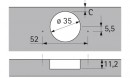 HETTICH 77644 Intermat 9936 W20 T42 K7