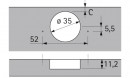 HETTICH 73928 Intermat 9936 W30 T42 K-10