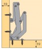 HETTICH 20046 Záves k naskrutkovaniu 165-130°