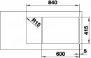 BLANCO 524235 drez FAVUM XL 6 S biela bez excentru SILGRANIT