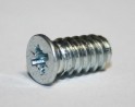 Euroskrutka 6,3x13/8 zápustná hlava 8mm PZ2 zinok biely