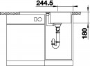 BLANCO 524227 drez FAVUM 45 S antracit bez excentru SILGRANIT