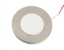 LED bodovka BAILEN 12V 3W ocel brúsená  biela teplá
