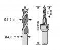SPAX vrták pre terasové skrutky 5,2mm