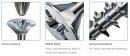 SPAX skrutka 5x80/46 zápustná hlava PZ, W, 4C MH, čiastočný závit