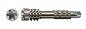SPAX skrutka 5x48 terasová do hliníku cylindrická hlava, strieborná