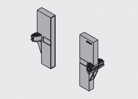 BLUM Z40L0002 koncovka pre priečku biela