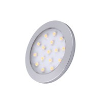 LED bodovka Orbit 1,5 W, 12 V, 16 LED, alu teplá biela