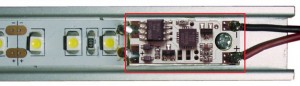 StrongLumio LED vypínač/stmievač do profilu 12/24V bez LED kontrolky