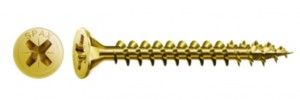 SPAX skrutka 5x60 zápustná hlava PZ,W,4C MH žltý zinek