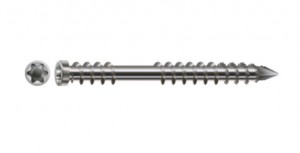 SPAX skrutka 5x80 cylindrická TXS, A2, C, strieborná