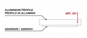 TERNO Magic2 alu podlahový profil 341 2200 mm, strieborný